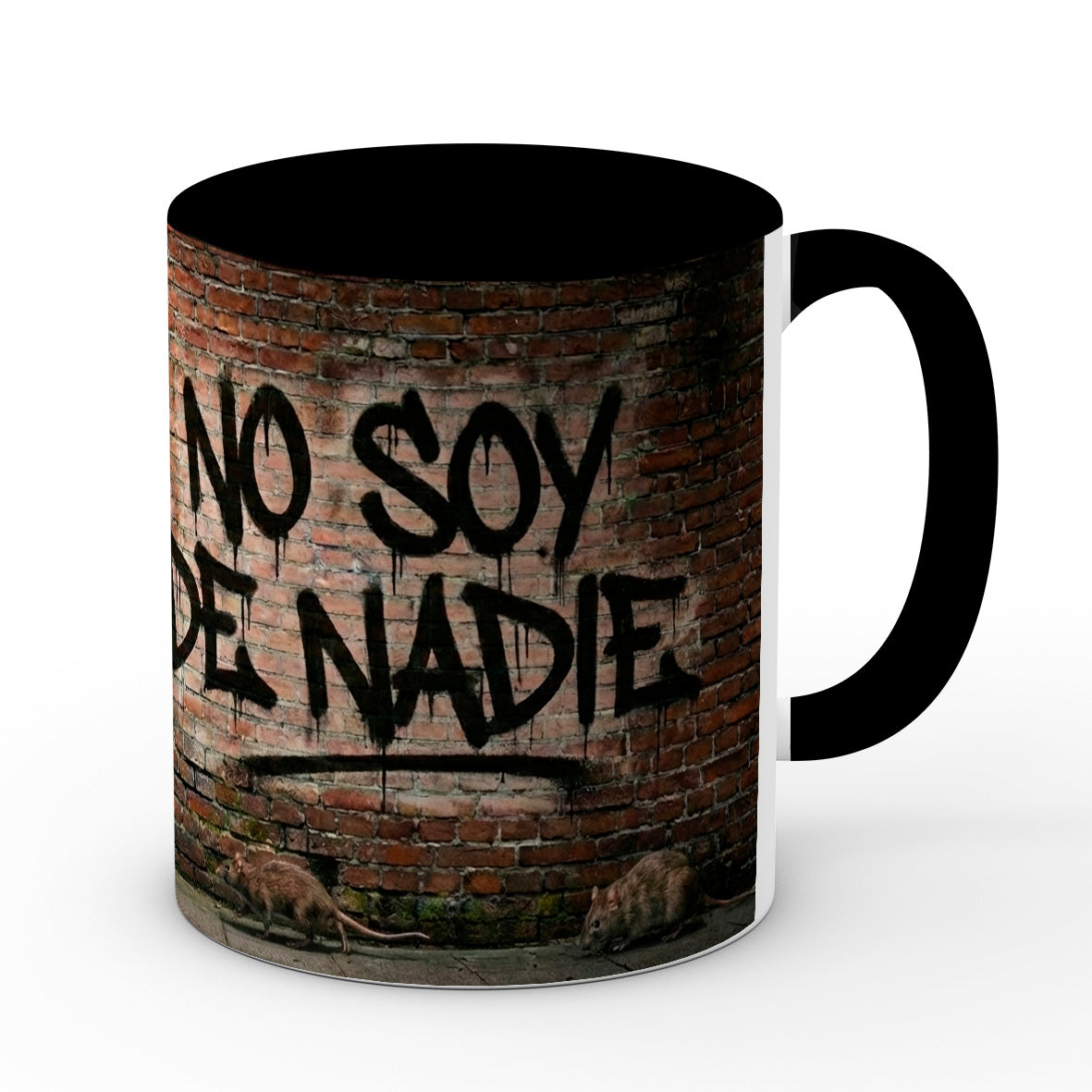 Taza Kutxi Romero "No soy de Nadie" asa negra