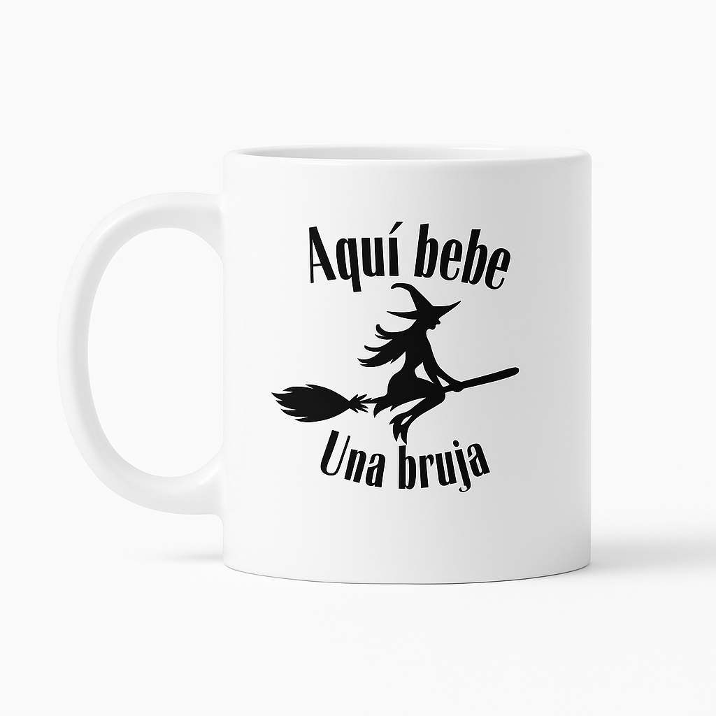 Taza Aquí bebe una bruja