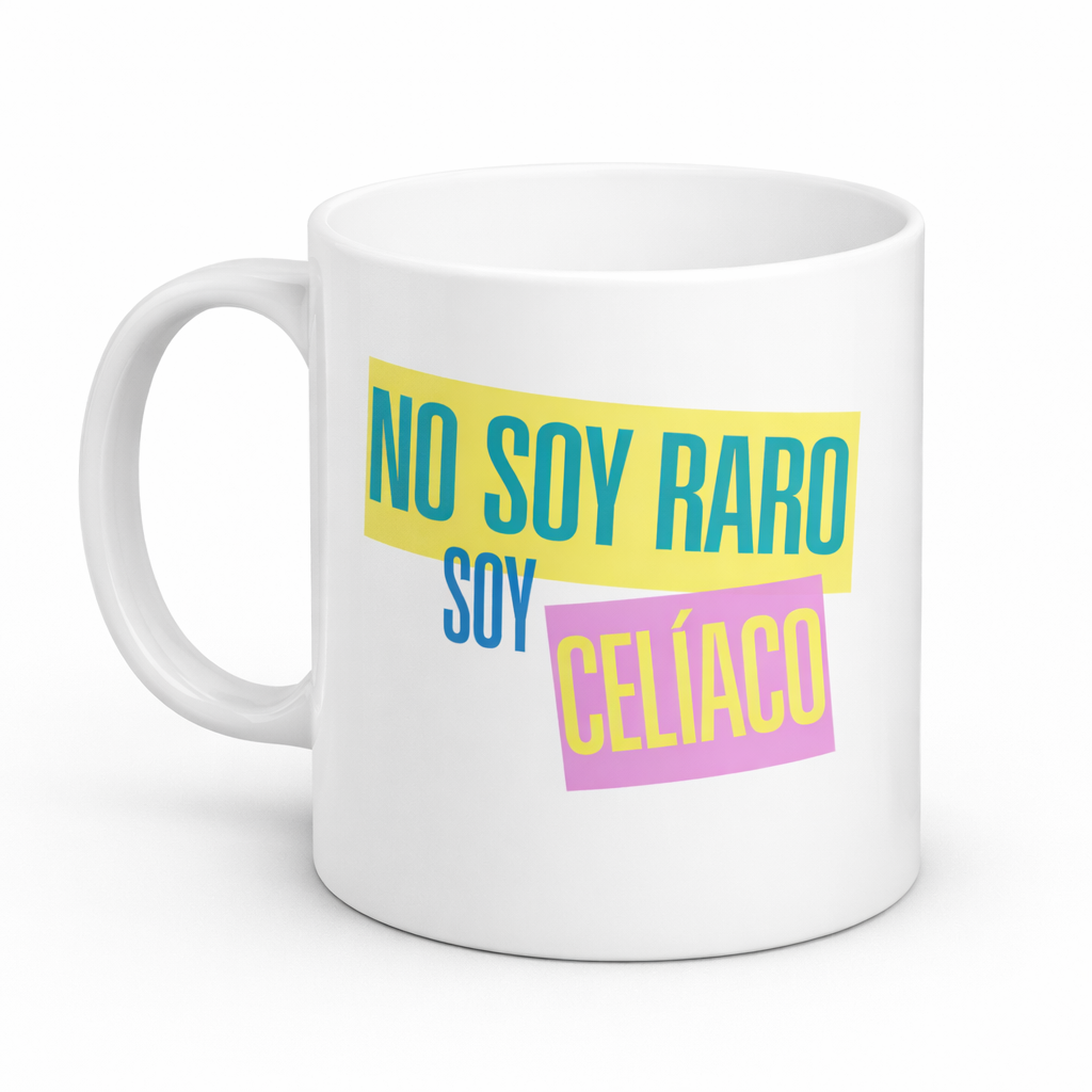 Taza No soy Raro soy Celiaco