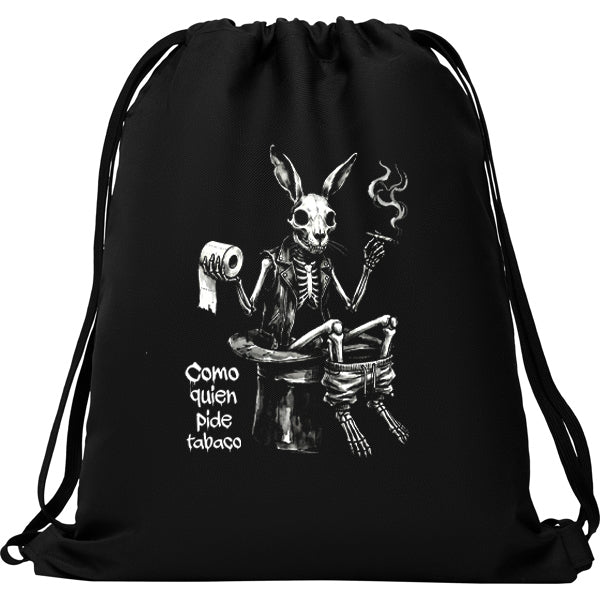 Mochila de tela COMO QUIEN PIDE TABACO Kutxi Romero