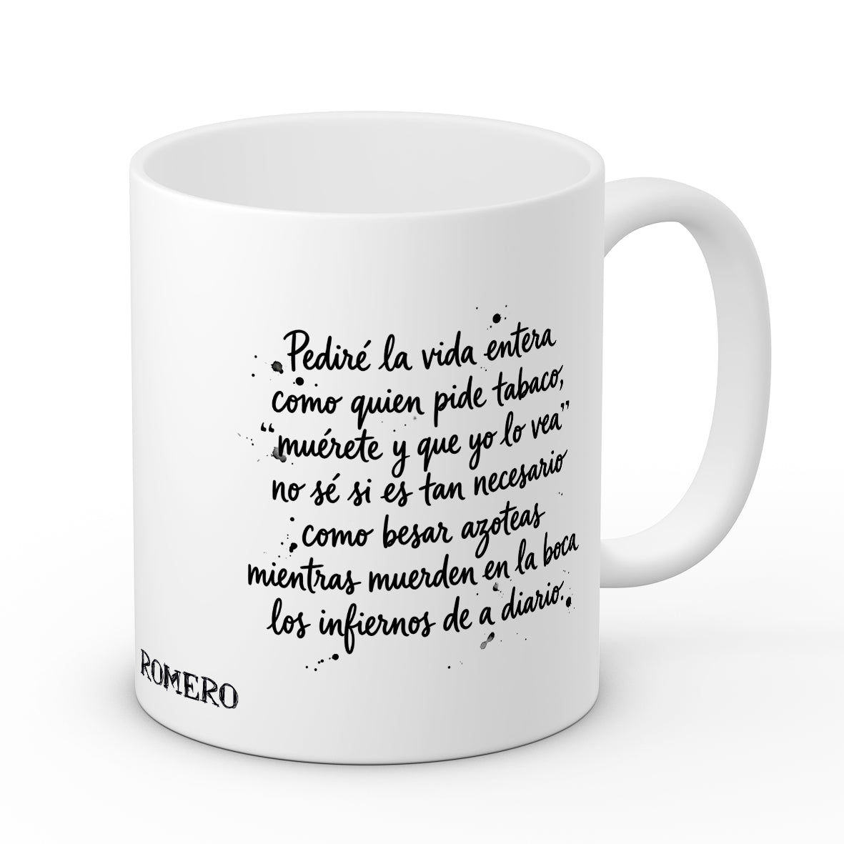Taza "Como quien pide tabaco" Kutxi Romero