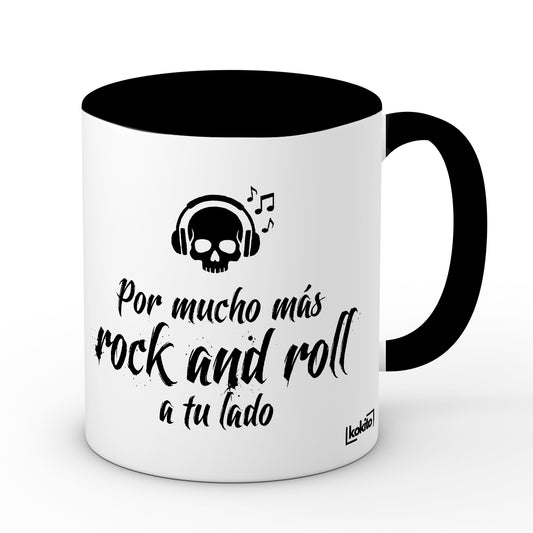 Taza Por mucho más rock and roll