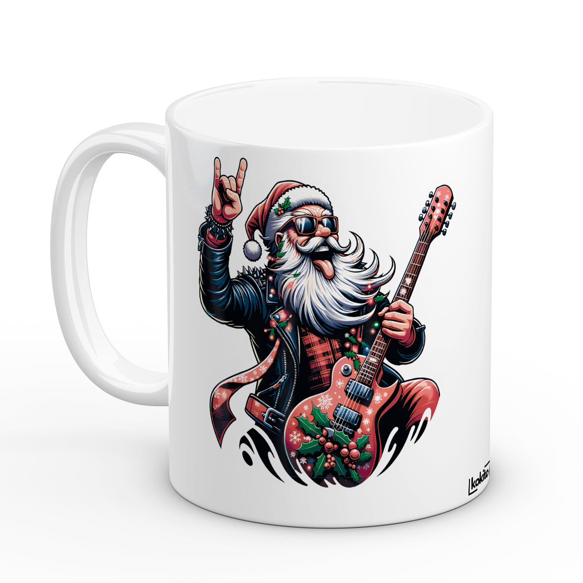 Taza Santa Rock 2 Christmas and roll