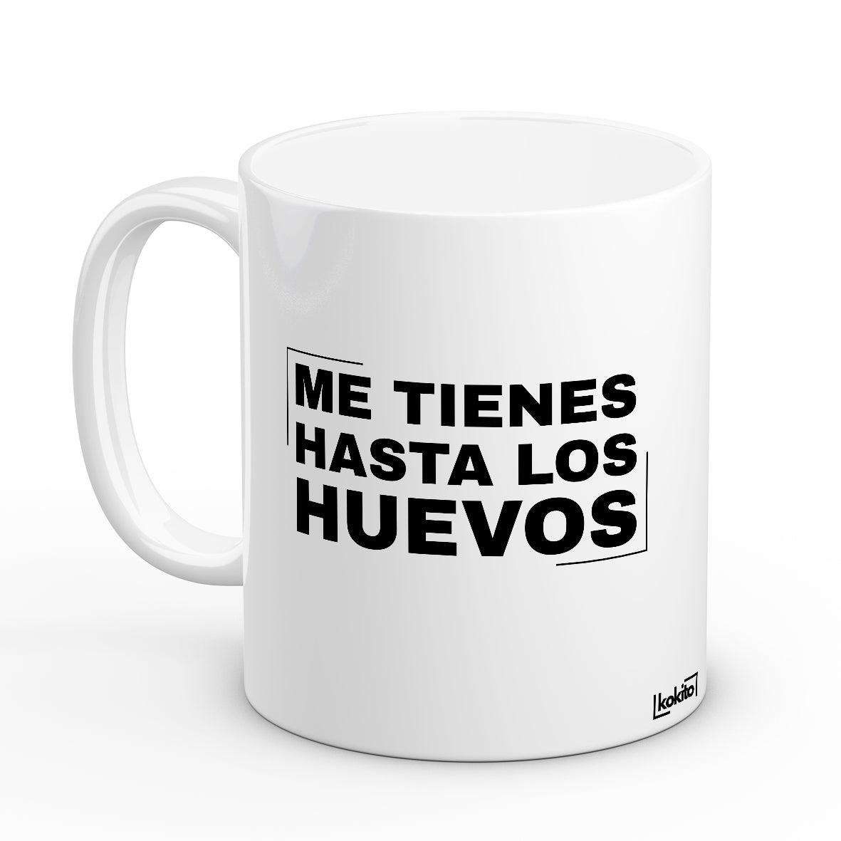 Taza Me tienes hasta los huevos