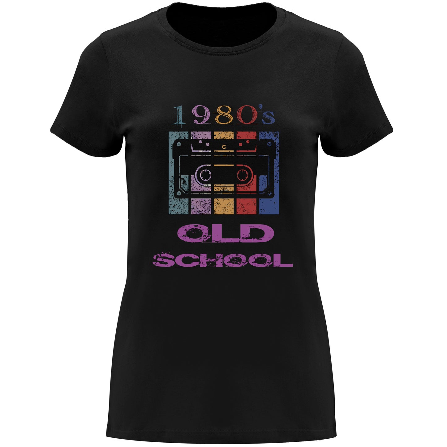 Camiseta "1980 old school" chica