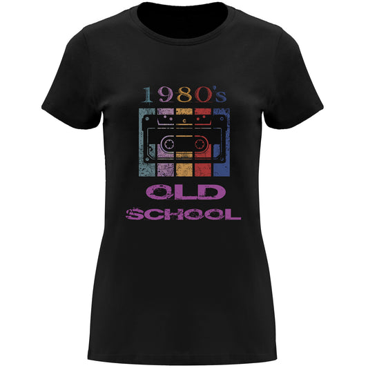Camiseta "1980 old school" chica