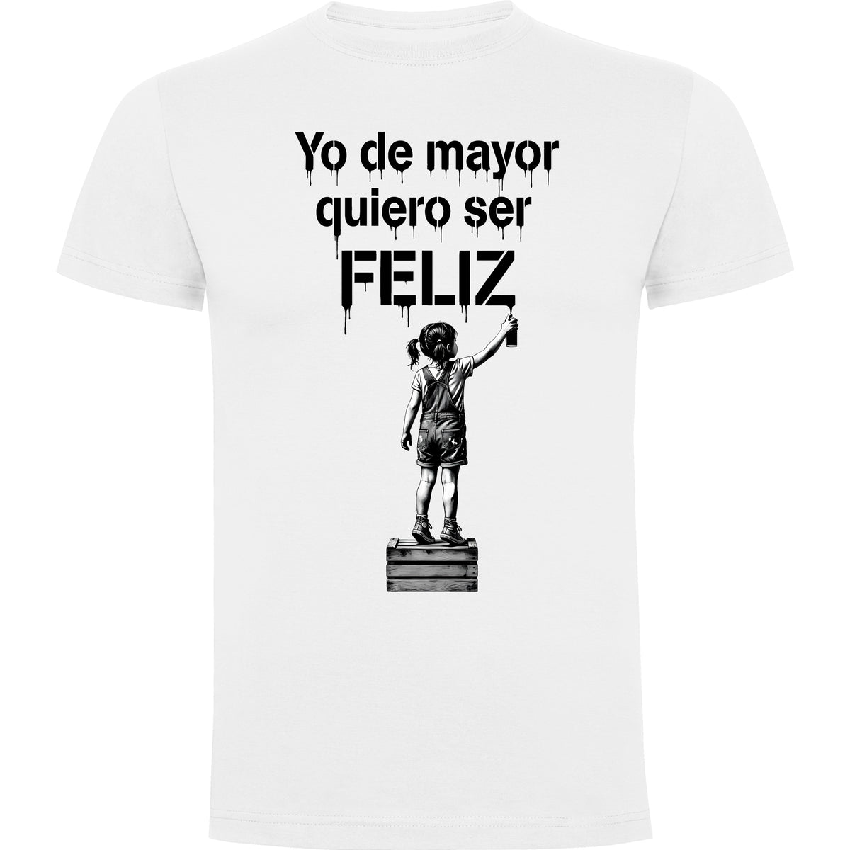 Camiseta Blanca Feliz