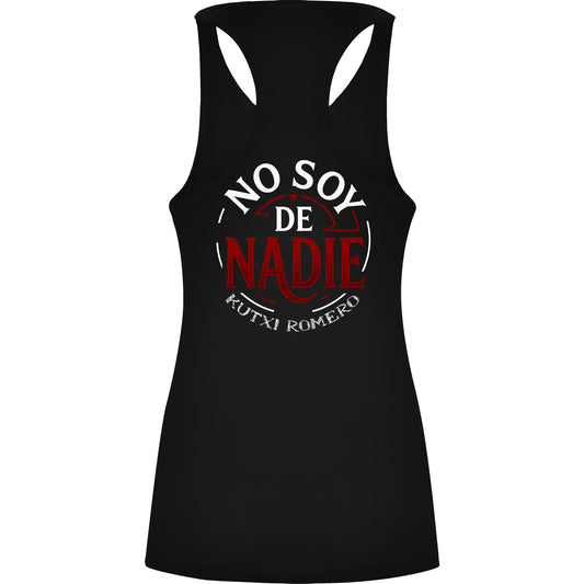Camiseta de tirantes NO SOY DE NADIE mujer Kutxi Romero