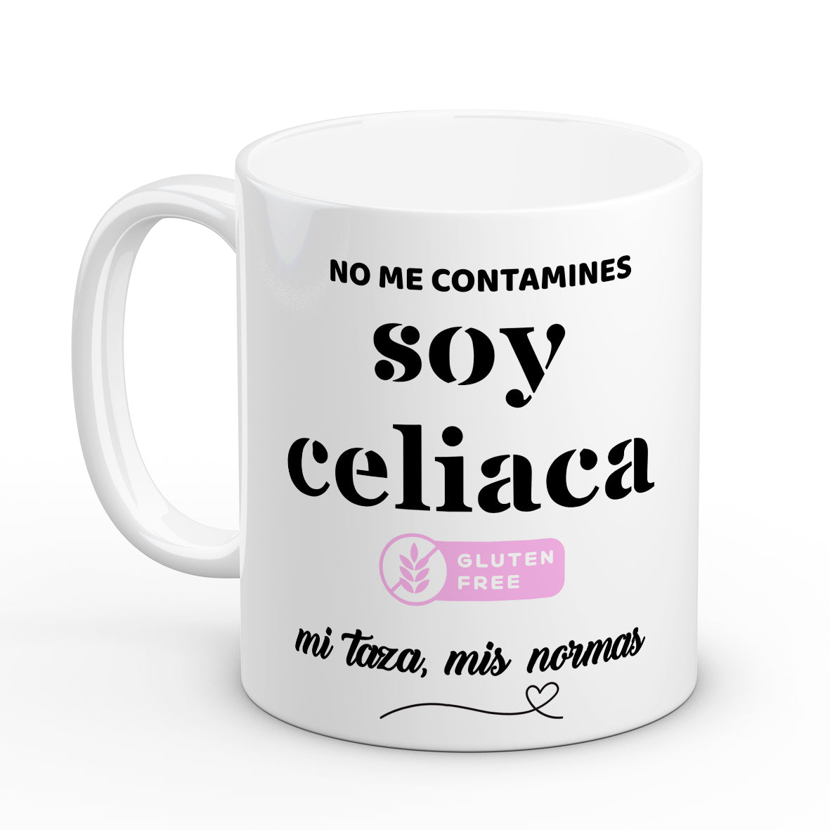 Taza para celiacas "No me contamines"