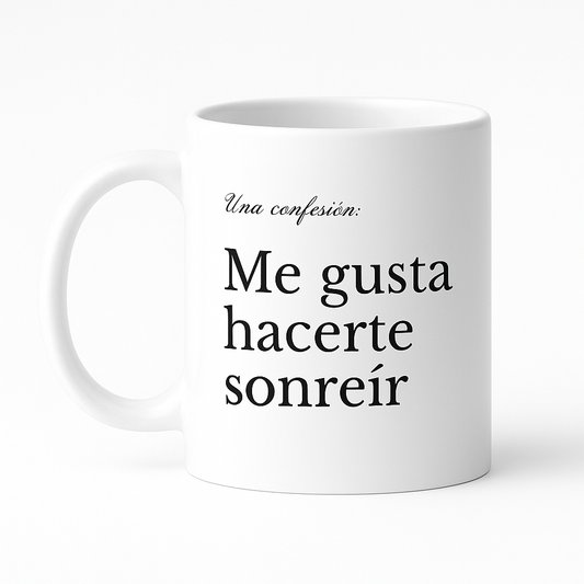 Taza me gusta hacerte sonreír