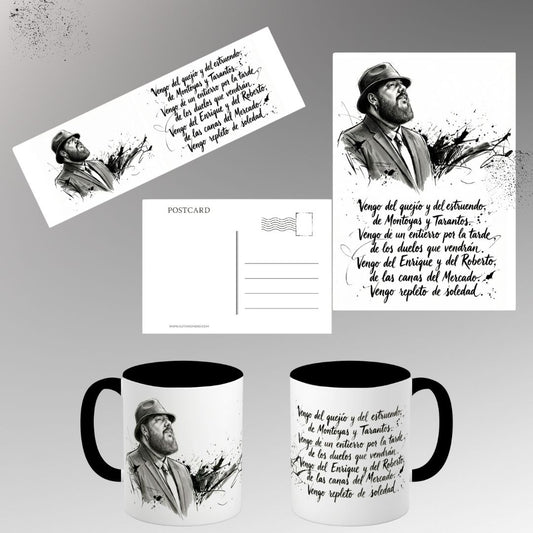Pack "Vengo del Mercado” (taza + marcapáginas + postal).