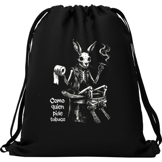 Mochila de tela COMO QUIEN PIDE TABACO Kutxi Romero