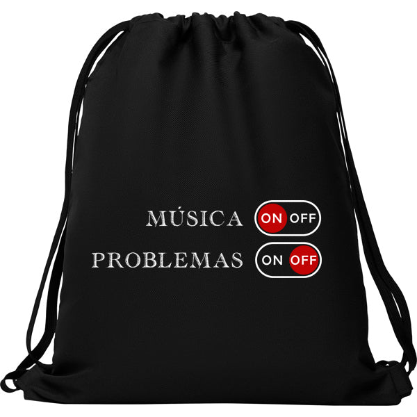 Mochila "Música on, problemas off"