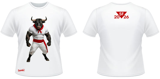 Camiseta San Fermín 2026 Toro pecho