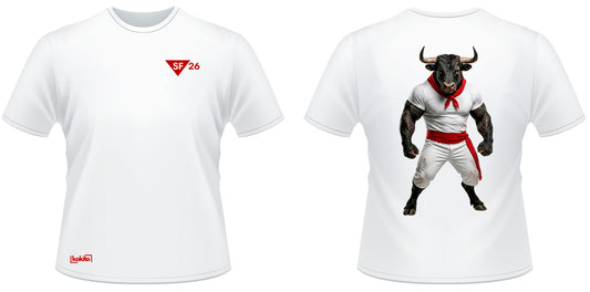 Camiseta San Fermín 2026 Toro espalda