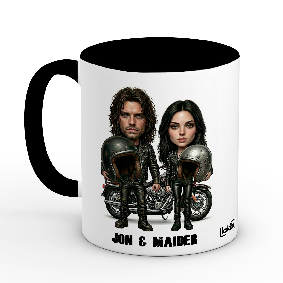 Taza personalizada moteros