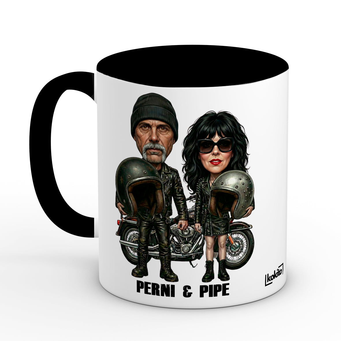 Taza personalizada moteros
