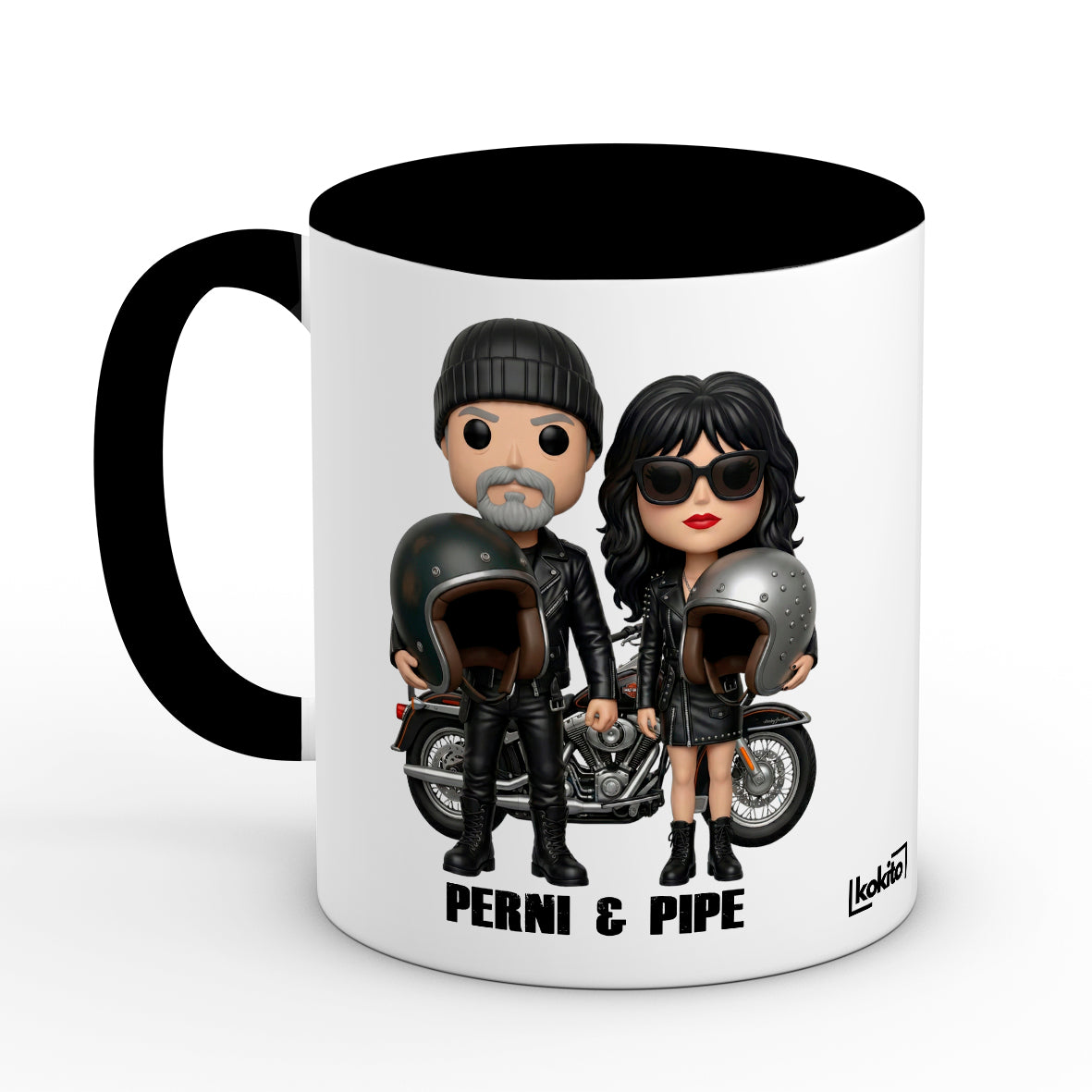 Taza personalizada moteros