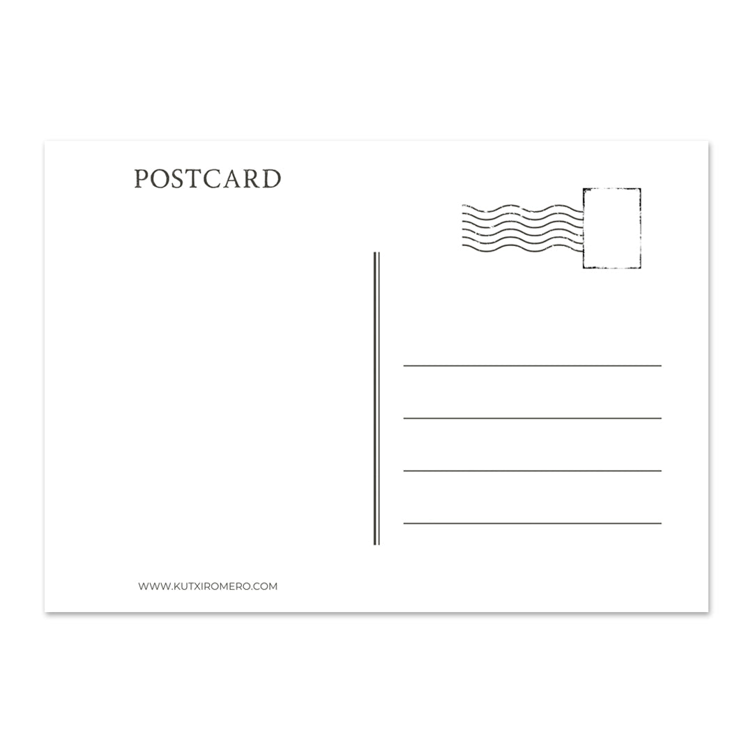 Postal oficial "Vengo del Mercado" de Kutxi Romero