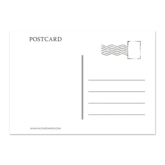 Postal oficial "Vengo del Mercado" de Kutxi Romero