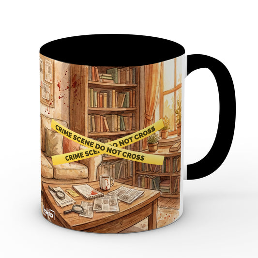 Taza True Crime asa negra/asa blanca