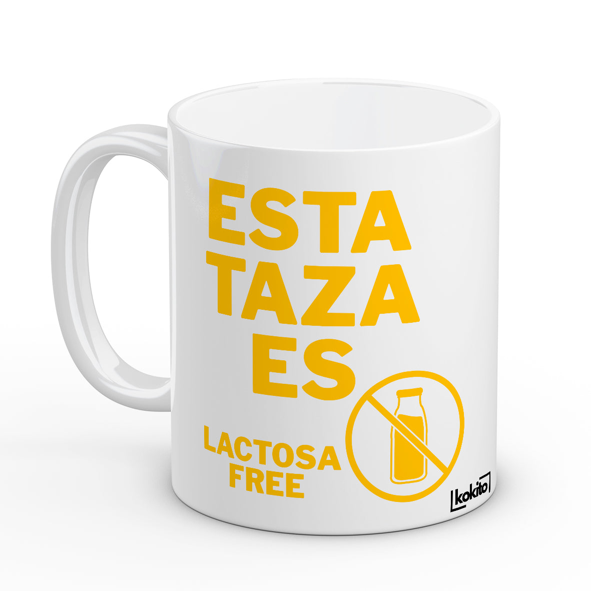 Taza lactosa free amarilla