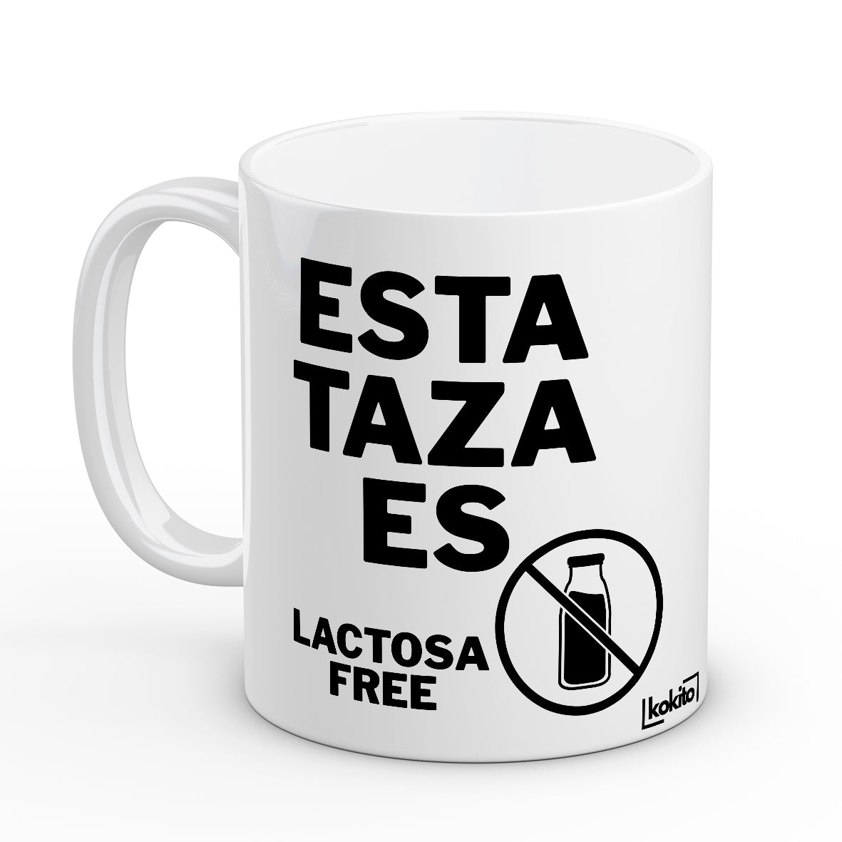 Taza lactosa free negra