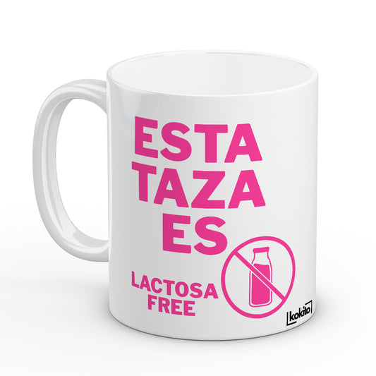 Taza lactosa free rosa