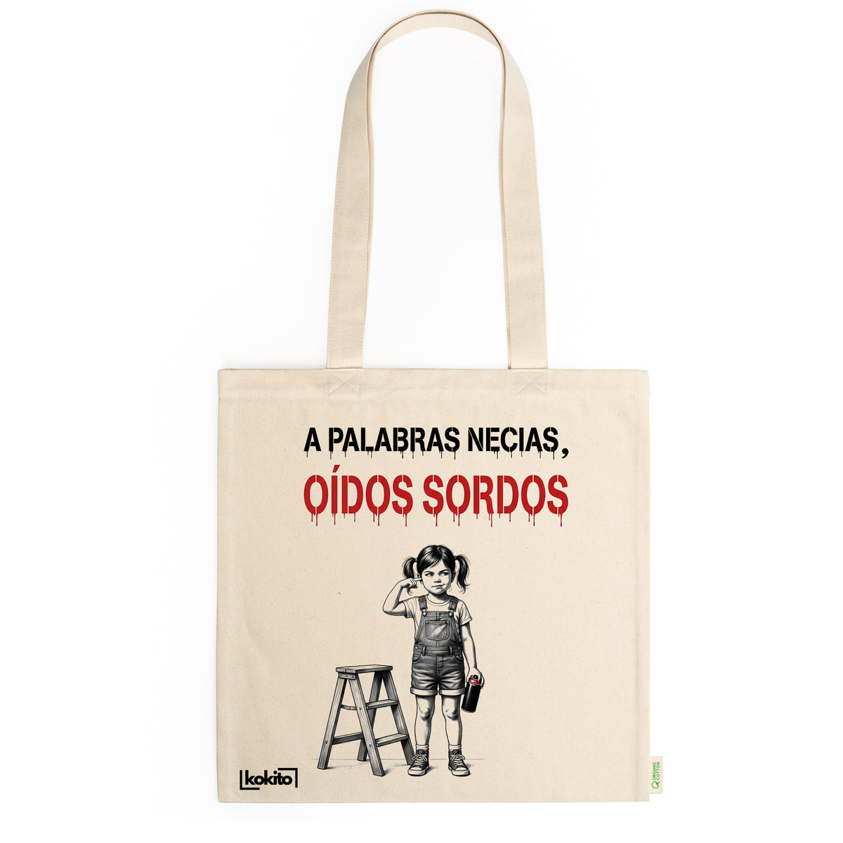 Tote bag A palabras necias...