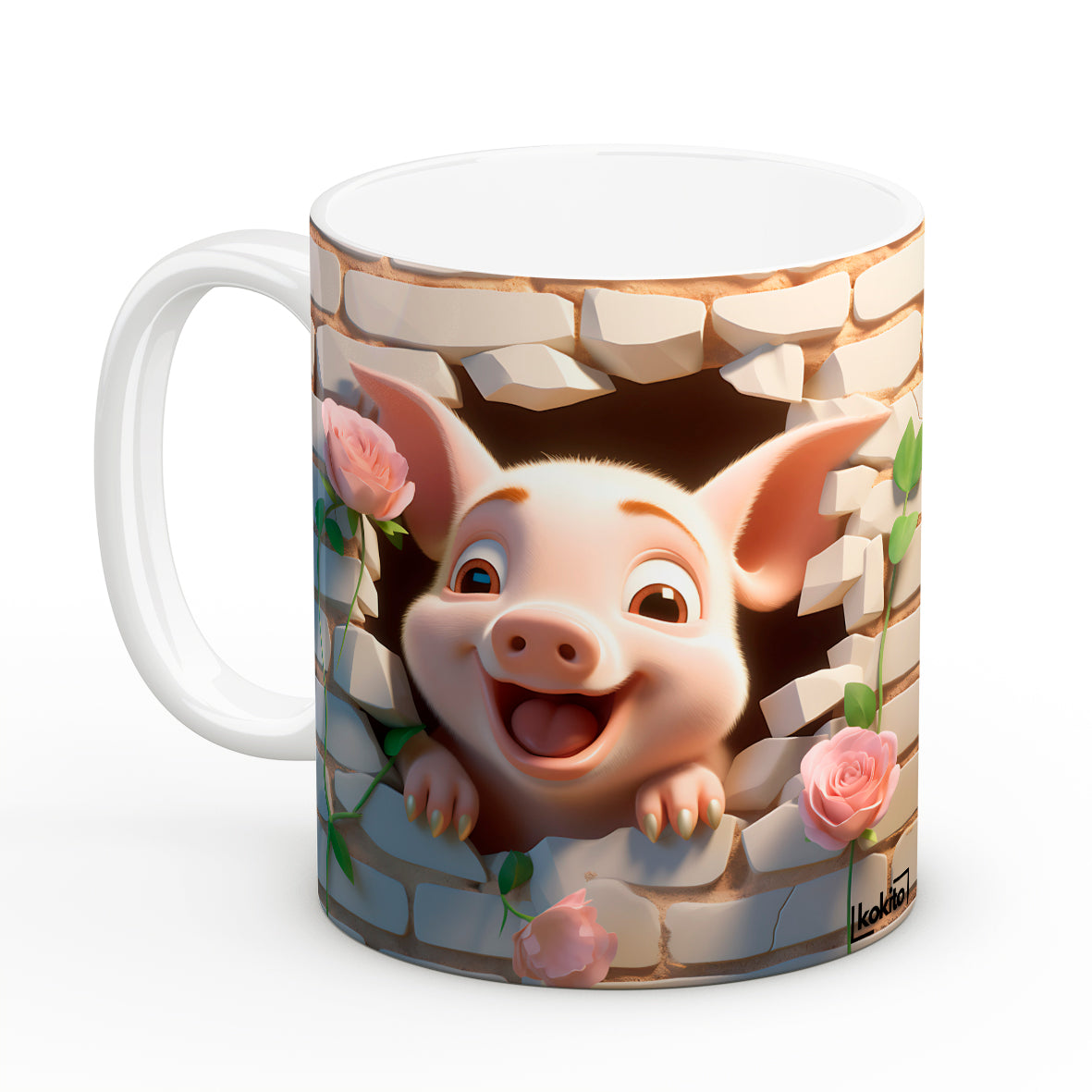 Taza cerdito infantil